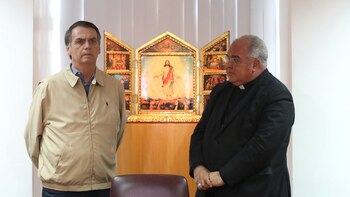 Jair Bolsonaro en una reunión