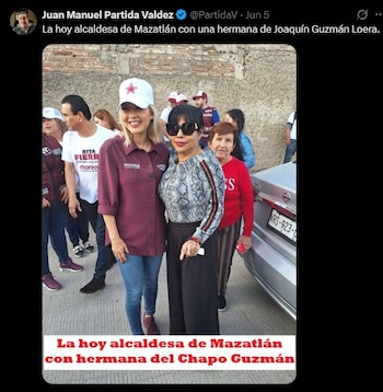 La imagen que originó la polémica habría sido captada durante actividades proselitistas previas a las elecciones de 2024. (X @PartidaV)