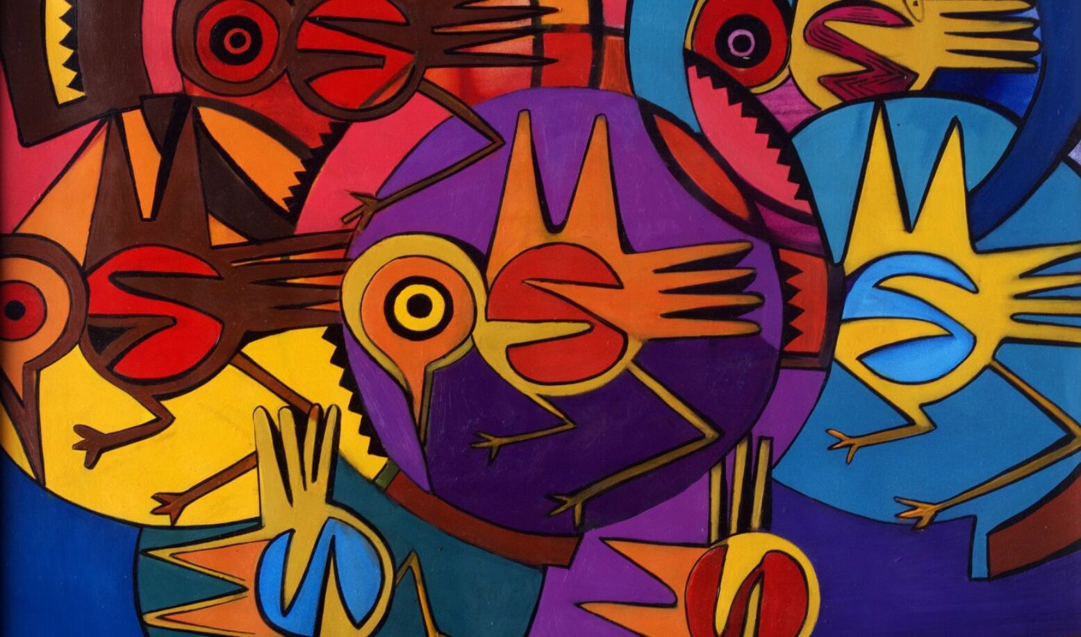 Obra Libertad del pintor Cristóbal Ortega Mailo. En acrilico sobre tela. (Drawfolio)