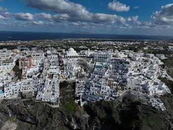 Un dron muestra el pueblo