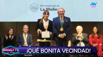 Magaly Medina es homenajeada en La Molina y Anthony Choy sorprende con inesperado piropo: “Las chicas más bonitas son de Venus”. Captura: Magaly TV La Firme.