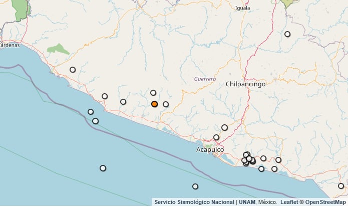 Temblor reportado en Guerrero. (SSN)