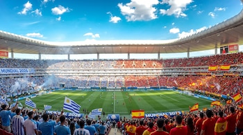 Uruguay, obligado a superar a España para evitar el desastre. - Crédito: AFP