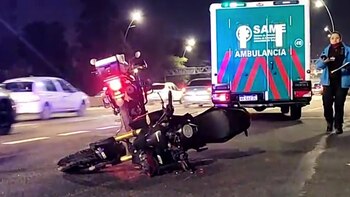 El motociclista, un joven de