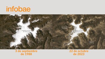 Fotografías satelitales registradas por la