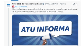 Accidente en estación México: ATU