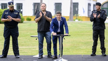 Kicillof se mostró con la