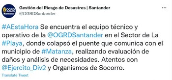 Colapsó un puente en el