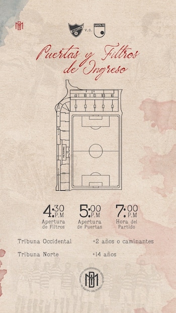 Las disposiciones de Independiente Medellín para el ingreso al estadio Metropolitano de Itagüí para el duelo ante Santa Fe - crédito @DIM_Oficial/X