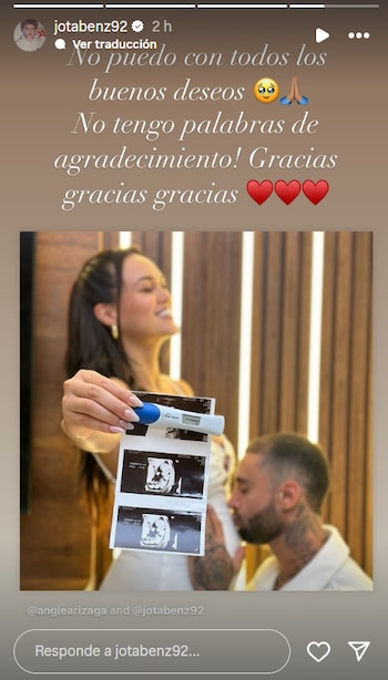 Jota Benz agradece por muestras de cariño tras anuncio de que se convertirá en padre junto a Angie Arizaga.
