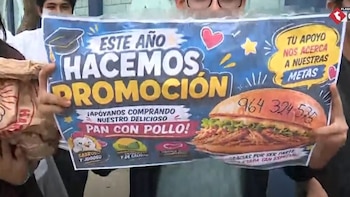 Elecciones 2026: escolares organizan venta de pan con pollo y chicha para financiar su viaje de promoción