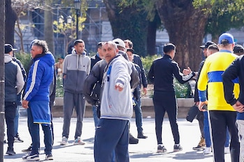 Los integrantes de la barra