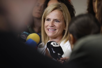 07/09/2026 La secretaria general del PSPV en Valencia, Pilar Bernabé, durante la presentación de su candidatura a la Alcaldía de Valencia, a 7 de septiembre de 2026, en Valencia (España).
POLITICA
Rober Solsona - Europa Press