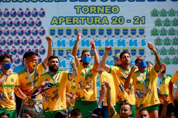 Los jugadores del Deportivo Guastatoya