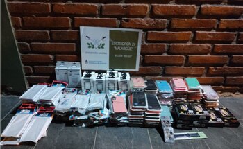 Todo lo incautado estaba en