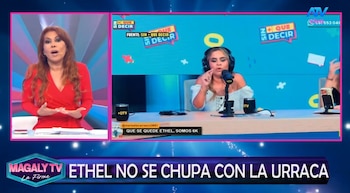 Magaly Medina de Ethel Pozo: “Ele está livre agora, não há desculpa para ele não voltar”. Captuyra: Magaly TV La Firme.