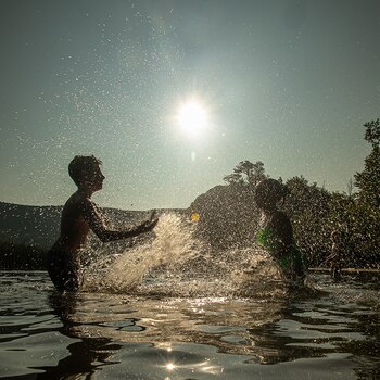 La zona permite disfrutar de