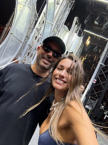Pampita con el DJ Nic