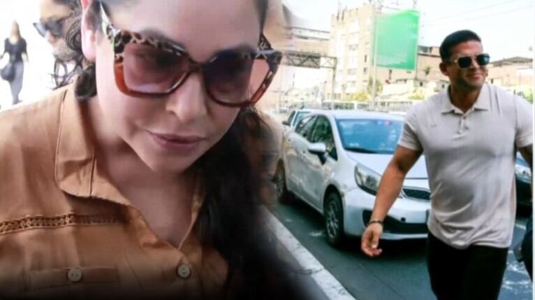 Christian Domínguez y Melanie Martínez: tensión en el juzgado y nueva denuncia contra los padres del cantante. Infobae Perú / Captura TV - Magaly TV La Firme