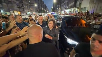 Javier Milei llegó a Mar