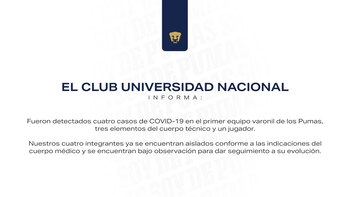 Comunicado oficial en el que