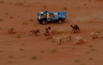 Kamaz es la referencia en camiones y busca otra victoria, En la imagen Andrey Karginov (REUTERS/Hamad I Mohammed)