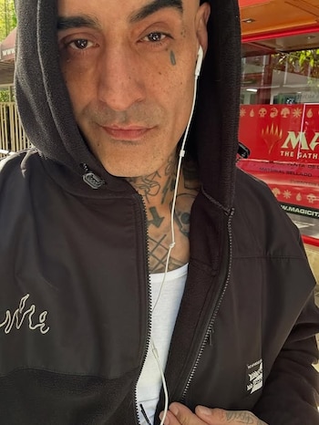 El rapero Hugo Ortiz (Costa)