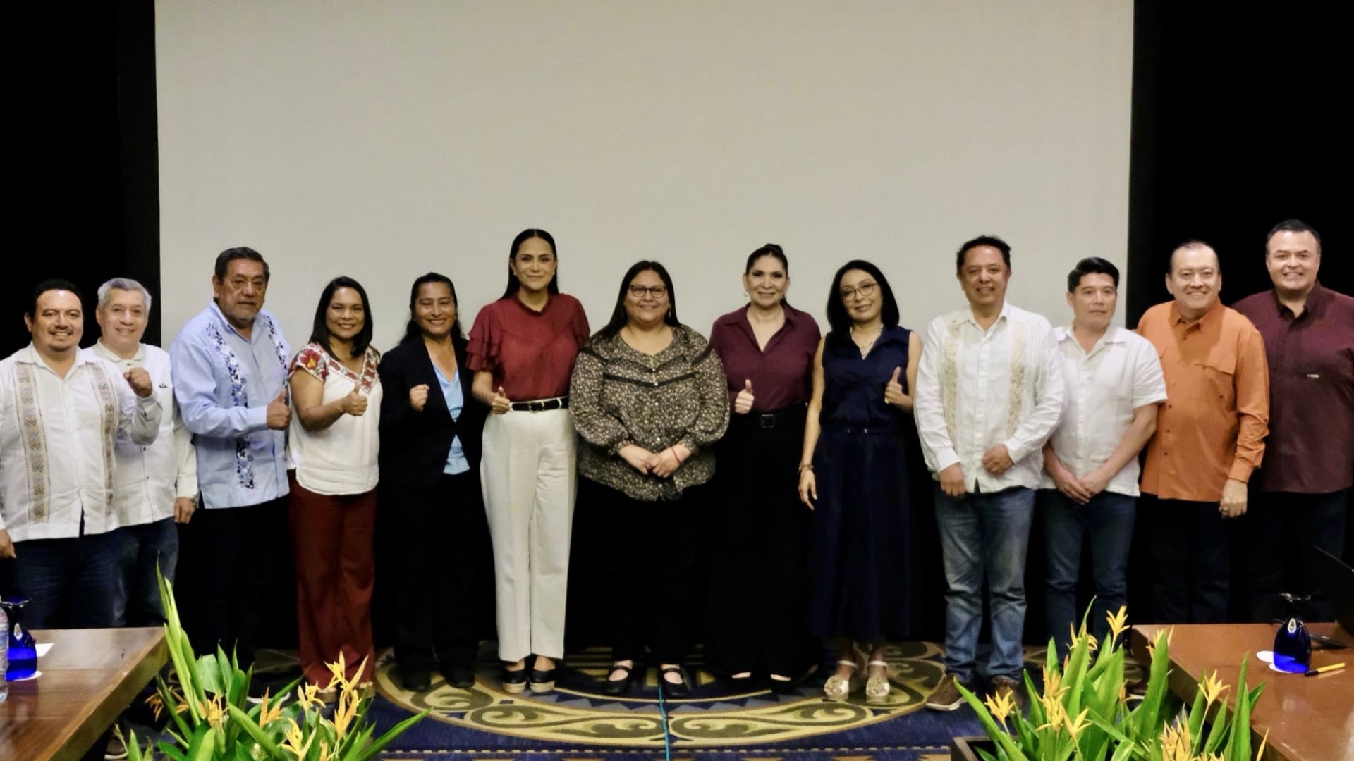 Félix Salgado Macedonio, Esthela Damián, Abelina López Rodríguez, Beatriz Mojica Morga y Pablo Amílcar Sandoval asistieron a la cita convocada por la dirigencia de Morena. (Foto: X/@A_MontielR)