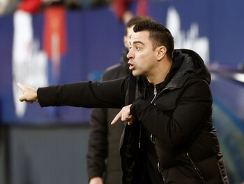 El entrenador del Barcelona Xavi