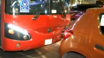 El percance se dió entre