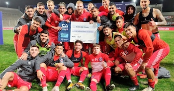 El festejo de los jugadores de Argentinos Juniors (@Copa_Argentina)