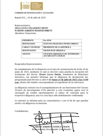 Auto de sustanciación del 10