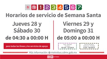 Horarios de Semana Santaqu tendrá