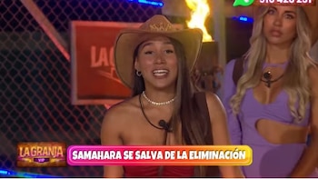 Samahara Lobatón fue salvada por el público y celebró su permanencia entre lágrimas y abrazos. Panamericana TV