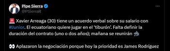 El ecuatoriano Xavier Arreaga parece