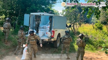 Asegura marina 834 kilos de cocaína en Chiapas: se evitó que 1.66 millones de dosis llegaran a las calles, informó Harfuch. Crédito: Semar