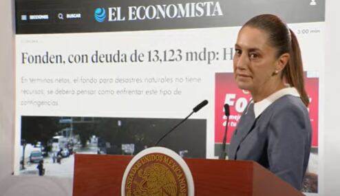Se recibió el FONDEN con deudas, Claudia Sheinbaum