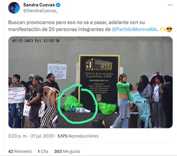 Cuevas acusó a Morena de