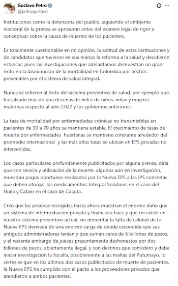 El primer mandatario aseguró que