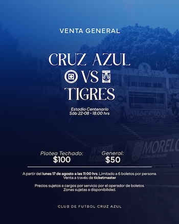 Revelan el valor de los boletos vs Tigres