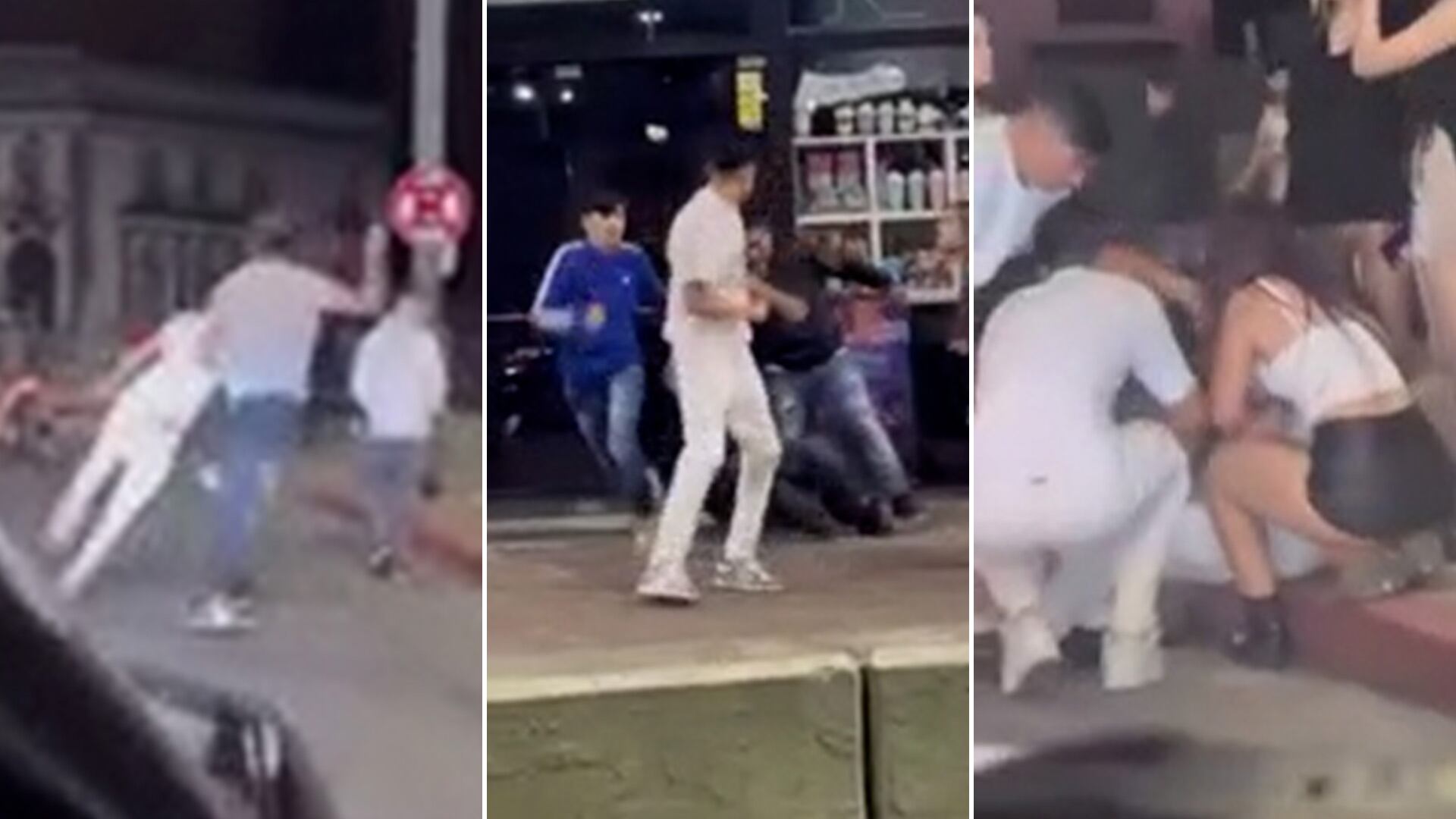 El ataque dejó a un joven semiinconsciente a pocos metros de autos en movimiento