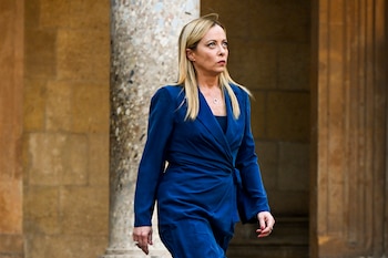 La primera ministra italiana, Giorgia