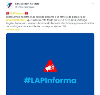 Comunicado de LAP