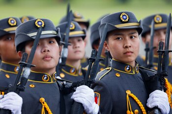"Dondequiera que esté la República de China, allí estará el espíritu de Whampoa”, aseguró Lai. (REUTERS/Ann Wang)