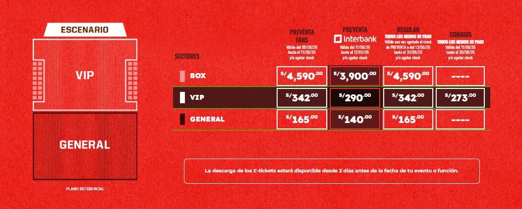 Precio de entradas para el concierto de Álvaro Díaz