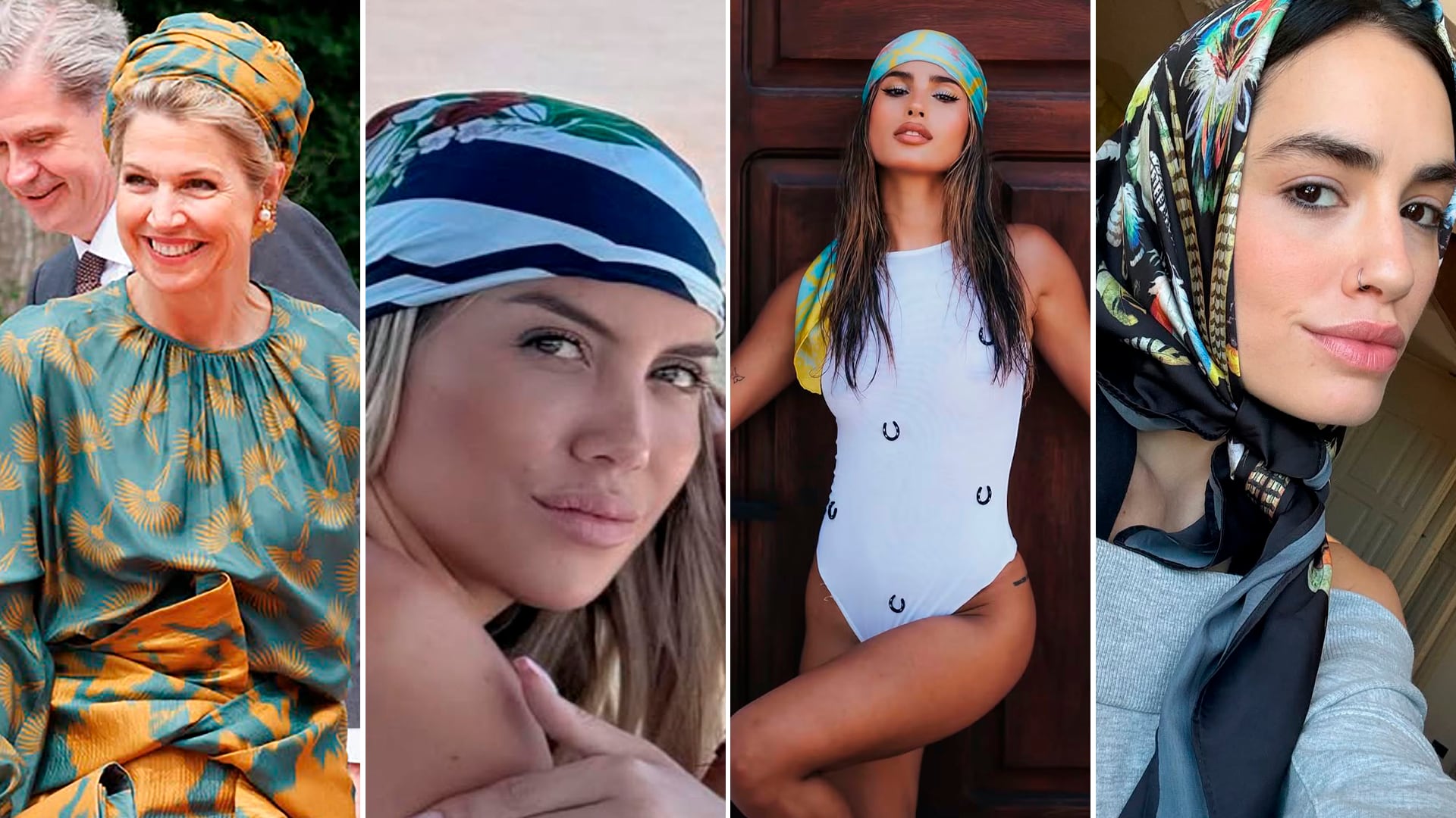 El regreso de los pañuelos con estilo en las celebridades