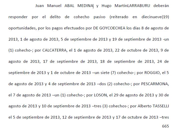 Causa Cuadernos: los sobornos que le imputan a Abal Medina