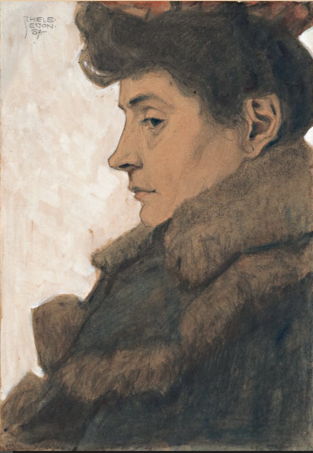 Marie Schiele, por Egon Schiele