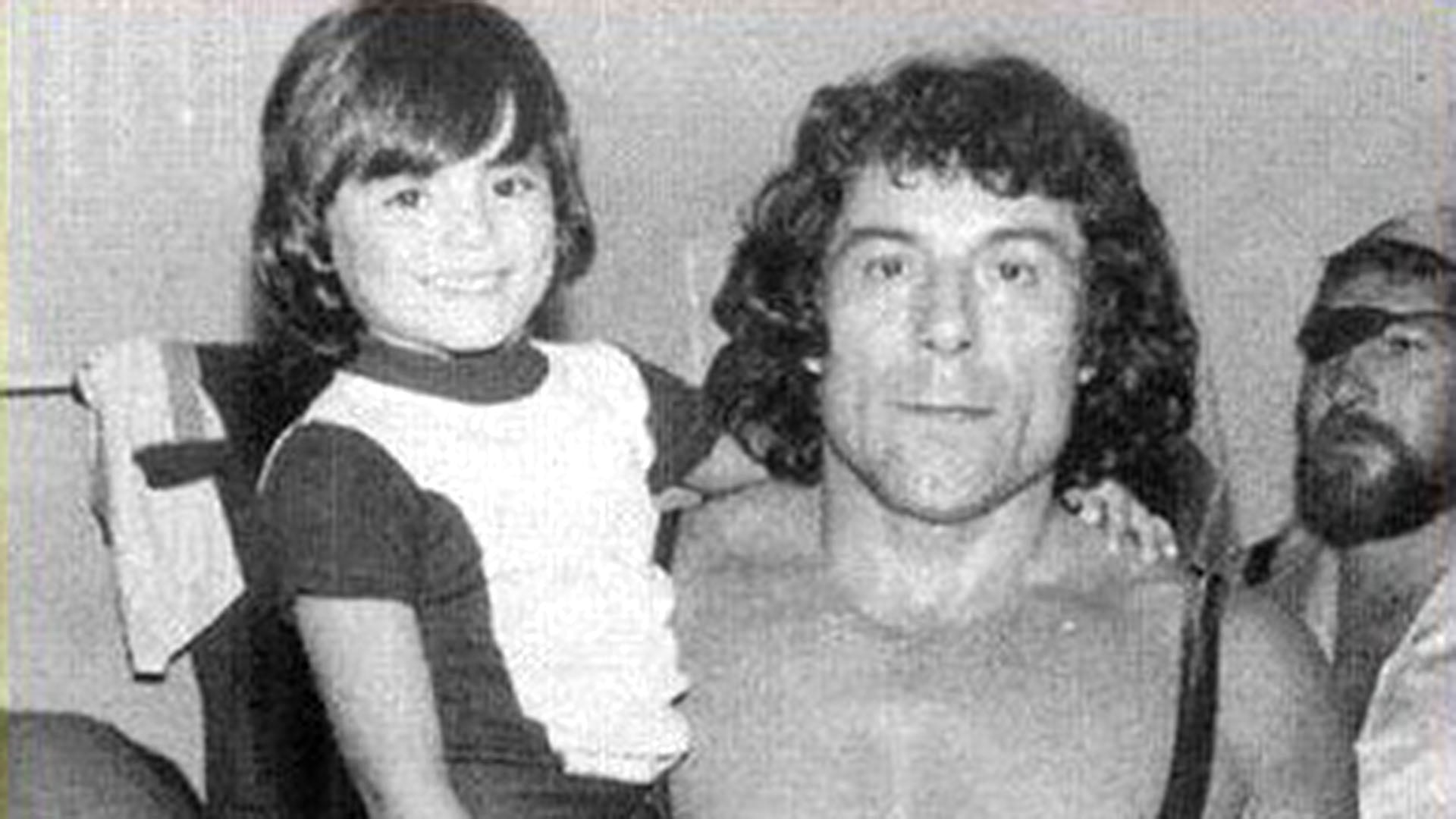 El Ancho Peucelle junto a su hijo Maximiliano