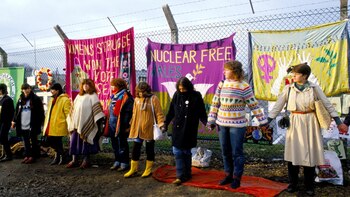 El campamento frente a Greenham